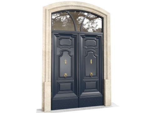Entrance classic door 141 3D Model