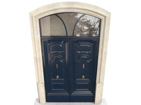 Entrance classic door 141 3D Model