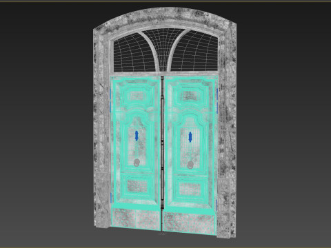 Entrance classic door 141 3D Model