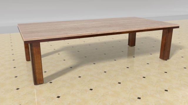 table wood Model 3D .c4d .max .obj .3ds .fbx .stl .blend 