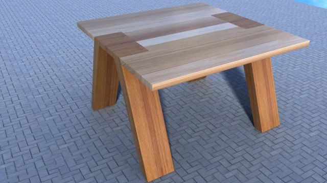 mesa madera m2 Modelo 3D .c4d .max .obj .3ds .fbx .stl .blend