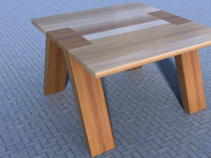 table wood m2 3Dモデル