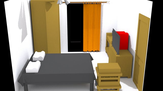 boyroom -high poly-no textures 3D Model .c4d .max .obj .3ds .fbx .stl .blend
