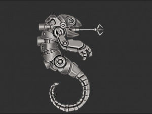 bunglon 3D 프린트 모델