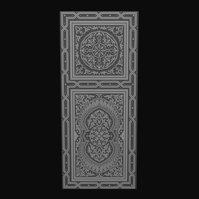 arabic decorative element 3D 模型 .c4d .max .obj .3ds .fbx .stl .blend 