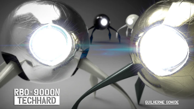 रोबोट 3D मॉडल .c4d .max .obj .3ds .fbx .stl .blend 