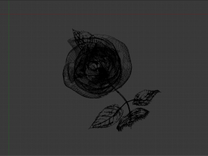red rose Modelo 3D