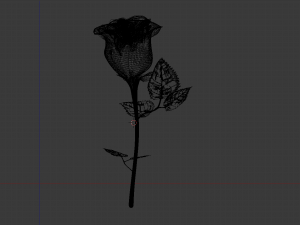 red rose Modelo 3D
