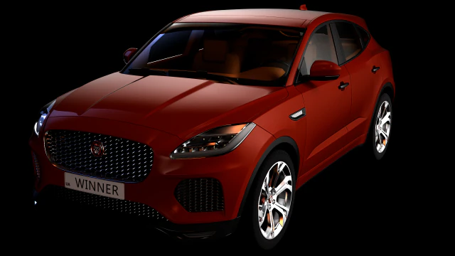 jaguar e-pace 2018 3D Model .c4d .max .obj .3ds .fbx .stl .blend