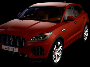 jaguar e-pace 2018 3D Model