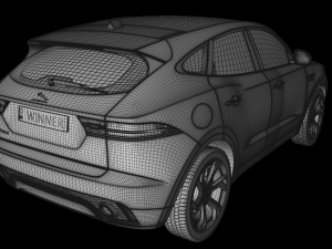 jaguar e-pace 2018 3D Model