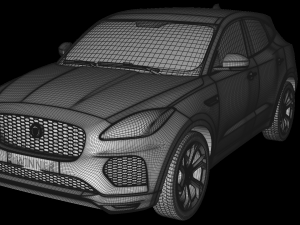 jaguar e-pace 2018 3D Model