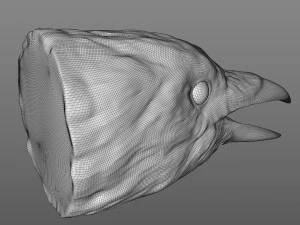 ravens head 3D Model