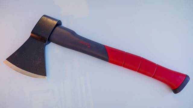 hatchet 3D Модель .c4d .max .obj .3ds .fbx .stl .blend 