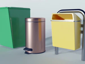 kosze na śmieci Model 3D