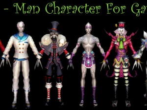 8-man character for game b 3D Model