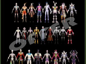 25-man character collection new year offer 3D Model