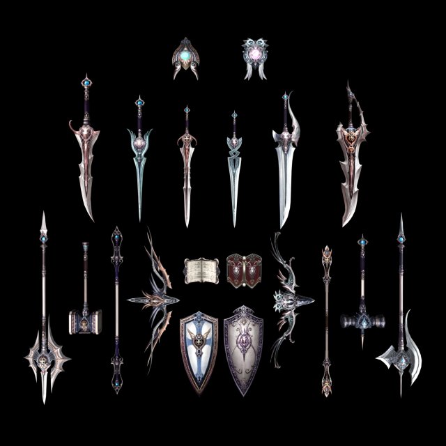 20 arms and collection of war 3D 모델 .c4d .max .obj .3ds .fbx .stl .blend 