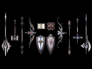 20 arms and collection of war 3D Model
