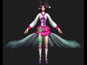 섹시한 캣우먼 a4 3D 모델