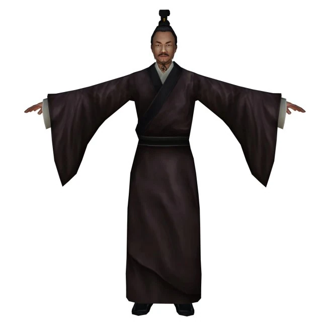 chinese old man 3D Model .c4d .max .obj .3ds .fbx .stl .blend 