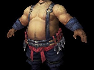 fatty man character Model 3D
