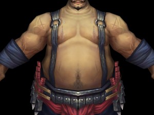fatty man character Model 3D
