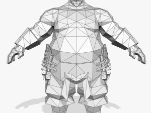 fatty man character Model 3D