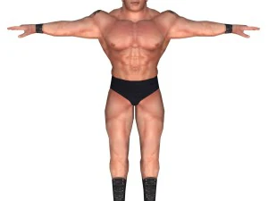 personaggio dell'uomo combattente Modello 3D