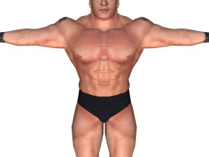 fighter man character 3D Model