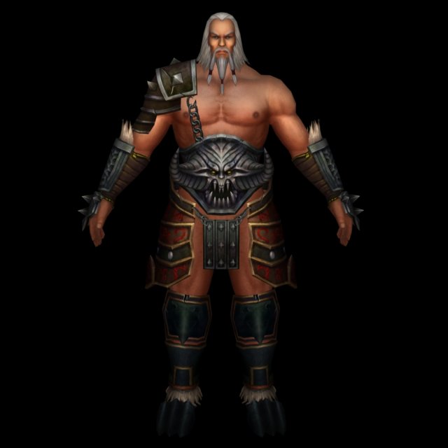 old warrier man Modello 3D .c4d .max .obj .3ds .fbx .stl .blend