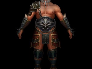 old warrier man 3D Модель