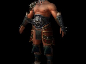 old warrier man Modello 3D
