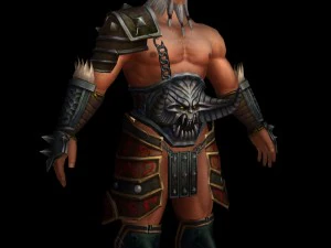 old warrier man 3D Model