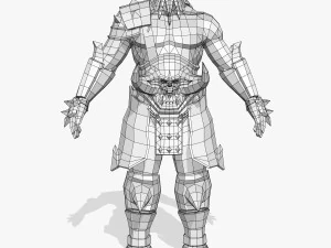 old warrier man 3D Model