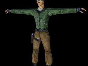 policeman agent character Model 3D