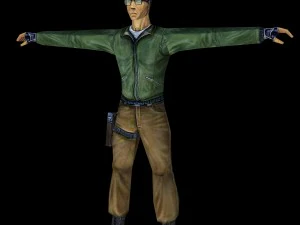 policeman agent character 3D Model