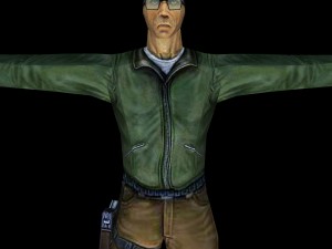 policeman agent character Model 3D