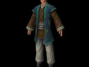 villagers man character 3D Model
