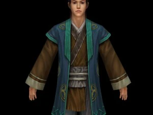 villagers man character 3D Model