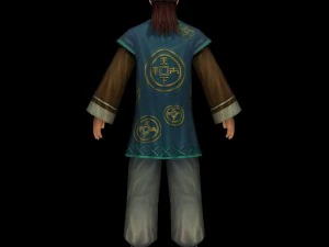 villagers man character 3D Model