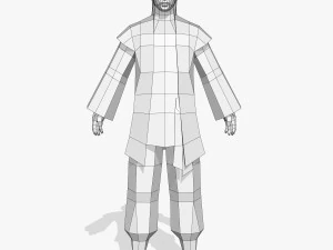 villagers man character 3D Model