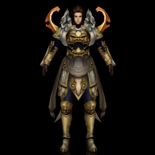 warrier women character Modelo 3D .c4d .max .obj .3ds .fbx .stl .blend 
