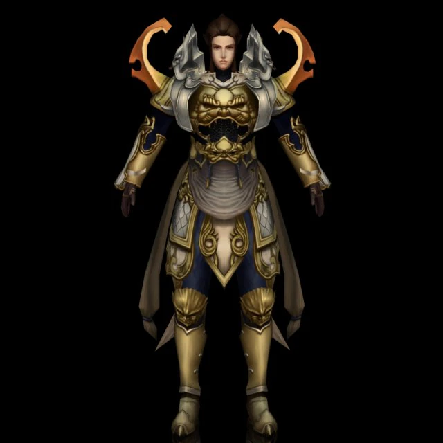 warrier women character 3D Model .c4d .max .obj .3ds .fbx .stl .blend 