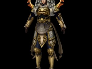 warrier women character Modelo 3D