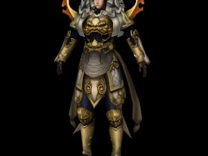 warrier women character 3D Model