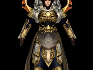 warrier women character Modelo 3D