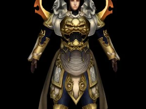 warrier women character 3D Model