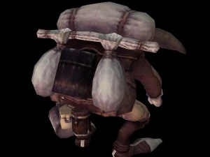 cartoony cow character 3D Model