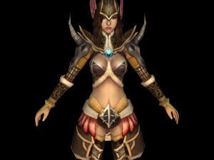 fantasy warrier girl 3D 모델